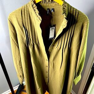 NWT Olive Green Shirt Dress